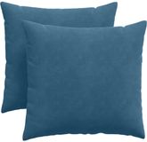 vidaXL - Zitkussens - 2 - pcs - Blauw - 45 - x - 45 - cm - Corduroy - stof