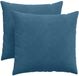 vidaXL - Zitkussens - 2 - pcs - Blauw - 45 - x - 45 - cm - Corduroy - stof