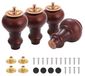 Omgoods - Set de 4 pieds de meuble en bois pour chaises et canapés