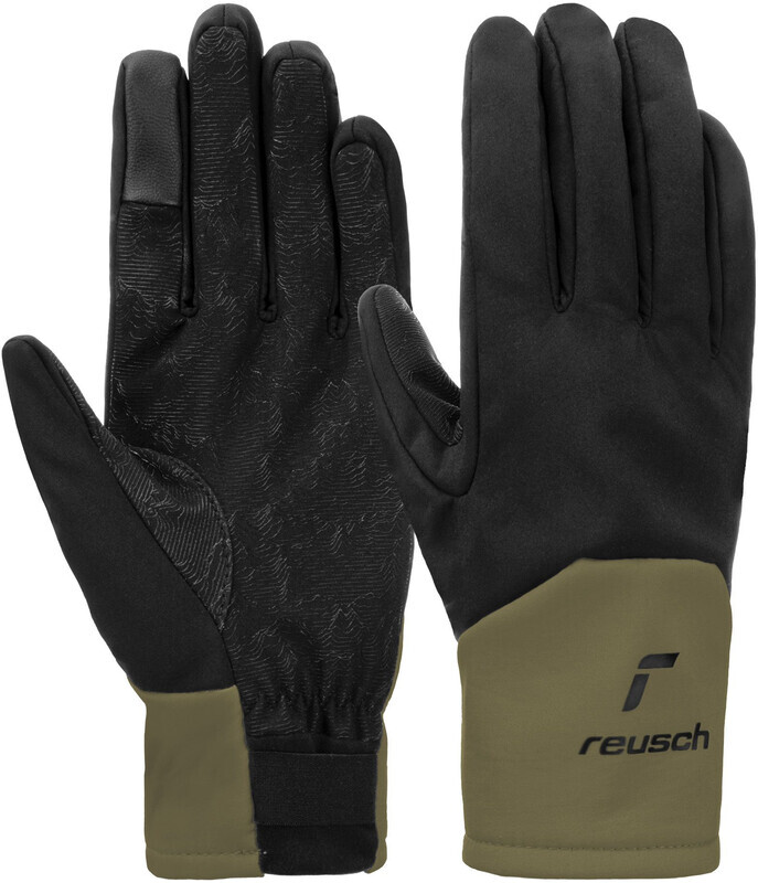 Reusch Reusch Vertical TOUCH-TEC Handschoenen, zwart/olijf 2022 10,5 Wintersport handschoenen