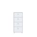 Forte Tempra 2 commode met 4 laden, houtmateriaal, wit, b x h x d: 38,6 x 85,5 x 34,8 cm