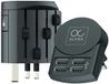 Skross Reisadapter 4 USB Alpha Universele Stekkers Zwart
