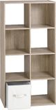 Anders Etagère rangement avec 8 cases - 123x62x29cm - Anders