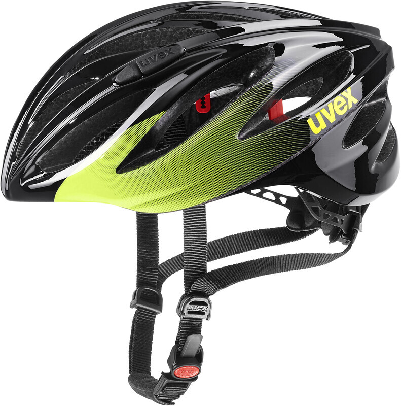 UVEX Boss Race Helmet, black/lime