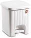 Stefanplast Pedalina Vierkante Prullenbak 4,5L Wit