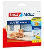 Tesa TesaMoll Classic P-profiel tochtstrip bruin 9 mm x 25 m