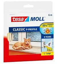 Tesa TesaMoll Classic P-profiel tochtstrip bruin 9 mm x 25 m