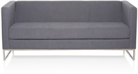 Loungebank - Stof - Donkergrijs - Barbados - 3-Zits