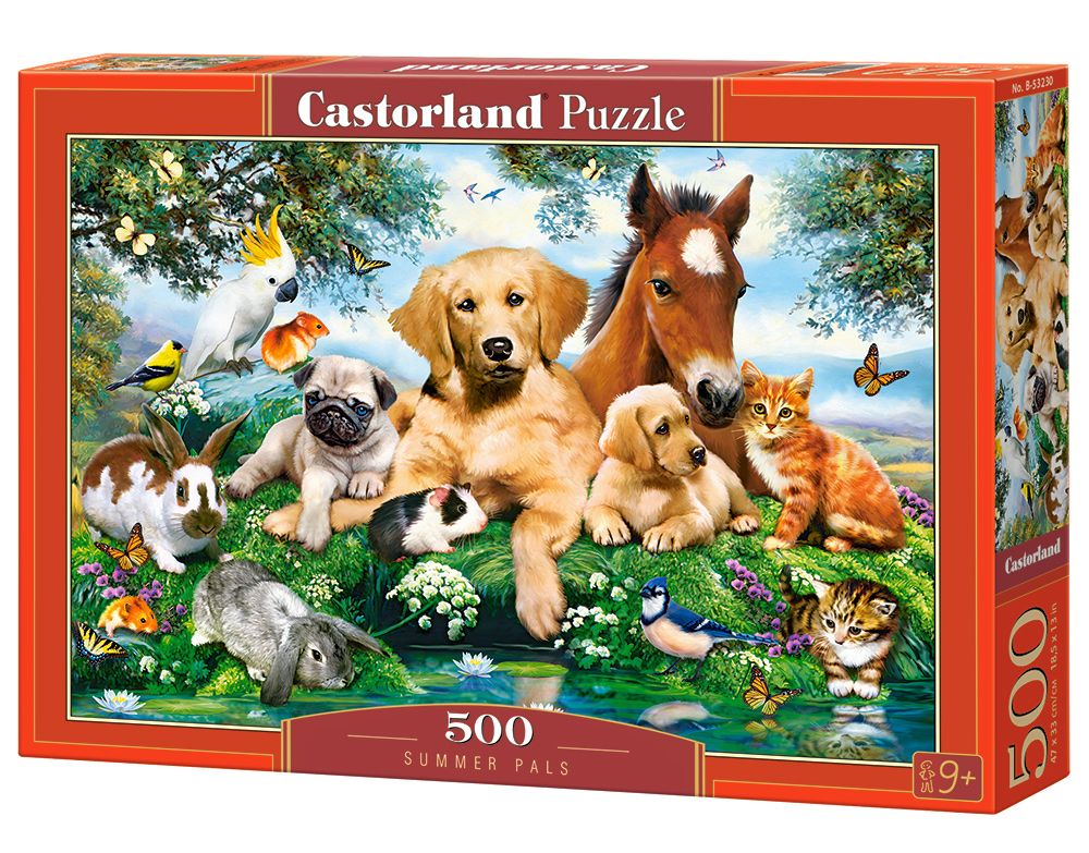 Castorland Summer Pals - 500 stukjes Puzzel - Dieren - Meerkleurig