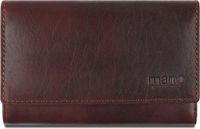 mano Leren Portemonnee Don Simon Ladies Zip Wallet Brown Bruine
