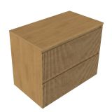 Saniclass Meuble de salle de bain - 80x45x62cm - Chêne mat naturel