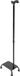 Aide à la marche pour escalier - Réglable en hauteur (85–105 cm) - Capacité de charge jusqu'à 150 kg - Non pliable - Noir