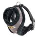 Ferplast Nikita S Dog and Cat Harness, Transparent, Soft Eco-Leather, Adjustable Waist, Taupe
