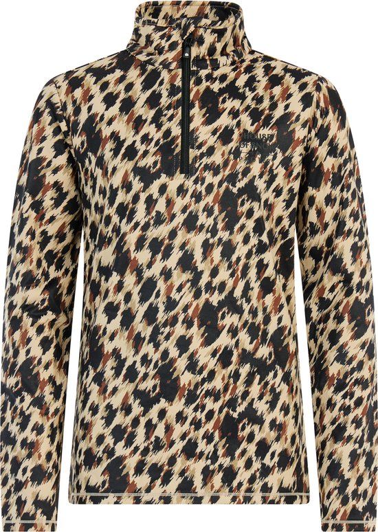 Protest Prtxray Skipully Meisjes Lange mouwen 1/4 rits Sterrenprint BambooBeige