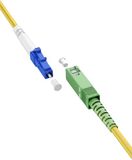 Goobay LC/UPC - SC/APC Simplex FTTH kabel | OS2 | geel | LSZH | 0,50 meter