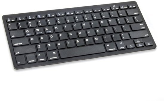 GadgetBay Bluetooth toetsenbord mini keyboard draadloos - QWERTY - Zwart