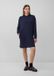 s.Oliver Scuba jurk met steekzakken en capuchon - Navy - Maat 46