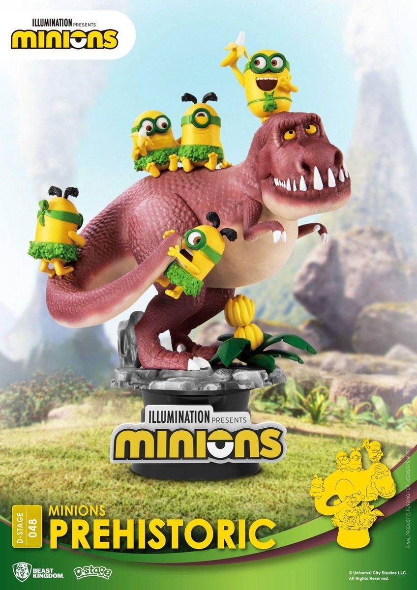 Beast Kingdom Minions: Prehistoric PVC Diorama