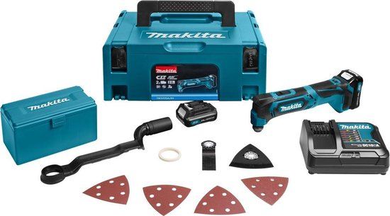 Makita TM30DSAJX4 Multitool 10.8V 2.0Ah Li-ion + Toebehoren in Mbox