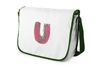 Bonamaison Digitaal bedrukte Messenger schooltas met kaki riem voor meisjes en jongens, boodschappentassen voor scholieren, schoudertassen, grootte: 29x36 cm