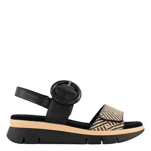 Medicus leren sandalen zwart