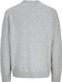 JACK&JONES - JORNORREBRO KNIT NEPS CREW NECK - Heren - Gebreide truien - L - Light Grey Melange