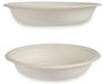 Biologisch Kinvara Diepe Wegwerp Bordjes - 4 Stuks - 750 ml - Composteerbaar Suikerriet - Wit