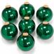 Krebs Kerstballen - 8x - emerald groen - glas - glans - 7 cm