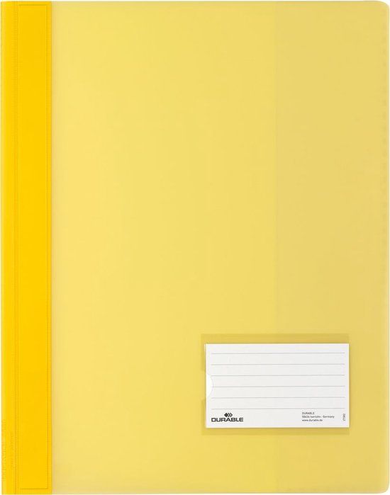 DURABLE Premium presentatiemap, A4, hard PVC, 25 stuks, geel