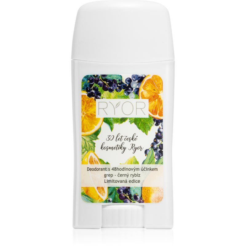 RYOR 48 uur Deodorant Cream Grapefruit en Zwarte Bessen, Limited Edition, 50 ml