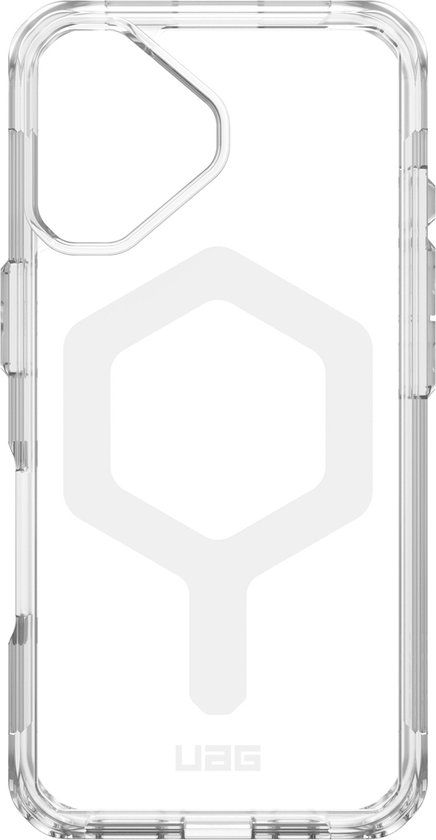 Urban Armor Gear Plyo Hoesje Geschikt voor Apple iPhone 16 | Compatibel met MagSafe | Back Cover met Magneet | Militaire Standaard | Ice Wit