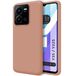 Zachte Vivo Zachte vloeibare siliconen beschermhoes voor Vivo Y35 / Y22s, roze