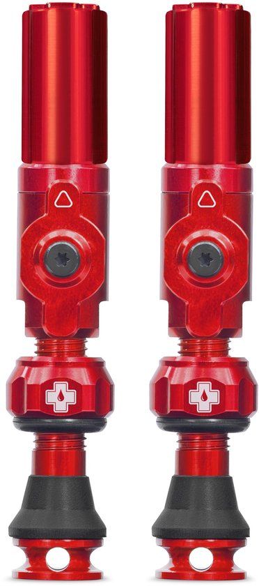 Muc-Off Big Bore Hybrid Tubeless Ventielen - Rood - 30mm