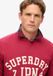 Superdry - Atheltic sweatshirt met print - Heren - Truien - Bordeaux Red - XXL