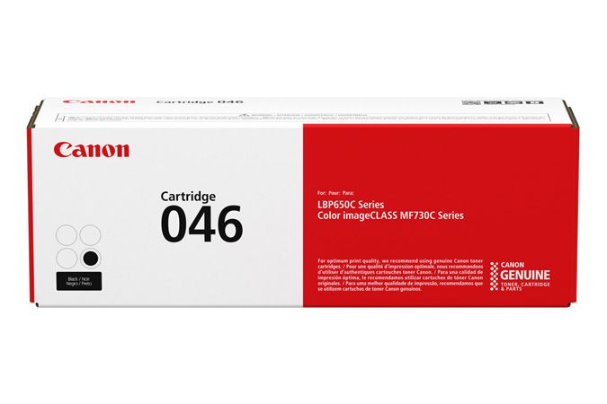 Canon 046 Zwarte Toner Cartridge - Hoge Capaciteit - 2200 Pagina's - Compatibel met Canon i-SENSYS LBP650 Series