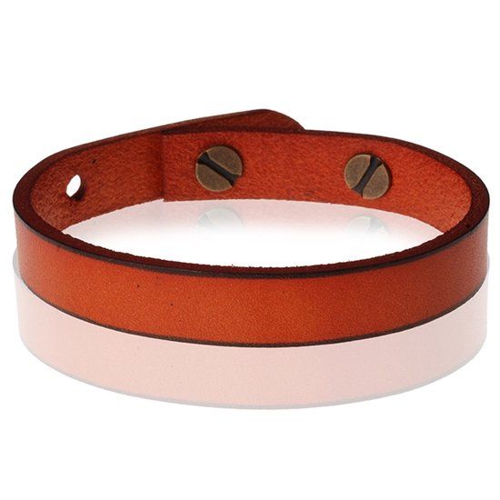 Stone Valley Leren Armband Verstelbaar Heren Bruin