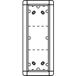 Ritto by Schneider 1883320 Boîtier en saillie pour accessoires d'interphone de porte Argent