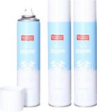 Merkloos / Sans marque Inge's Christmas Decor Gmbh 3x Sneeuwspray/spuitsneeuw bussen 300 ml - Kunstsneeuw/nepsneeuw spray