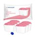 Wessper Waterfilterpatroon voor karaf, magnesiumfilter, extra pinnen compatibel met Brita filterkaraf, reservecartridge Dafi, Wessper, Aquaphor, 6 stuks