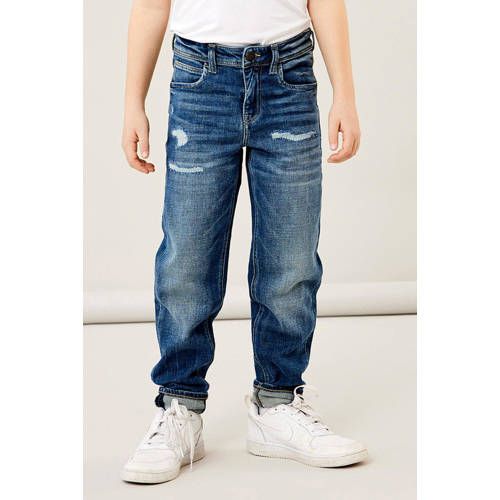 NAME IT KIDS slim fit jeans NKMCHRIS medium blue denim
