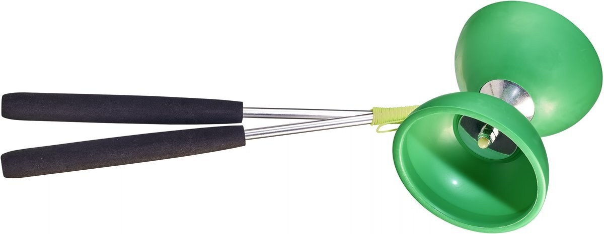 Acrobat Set Acrobat 105 Rubber Diabolo Dark Green + aluminum hand sticks