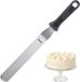 Westmark Spatule professionnelle, courbée, flexible, lame : 3,5 x 22 cm, longueur : 39,5 cm, inox/plastique, Master Line, noir/argent, 31272270