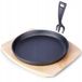 Orion Gietijzeren Serveerpan met Houten Plank - 22 cm