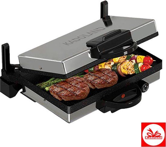 Kadoland HR-001 3-in-1 Multigrill 180° – Lahmacun - Bazlama - Vlees & Groenten - Contactgrill in 1