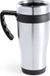Merkloos / Sans marque Makito Western Europe Warmhoudbeker/thermos isoleer koffiebeker/mok - RVS - zilver/zwart - 450 ml - Reisbeker
