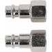 Högert Raccords pour outils pneumatiques 1/4 pouce, 2 pièces, 12,5 mm