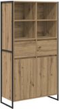 vidaXL Dressoir Ambachtelijk Eiken 81 x 36 x 150.5 cm Bewerkt Hout