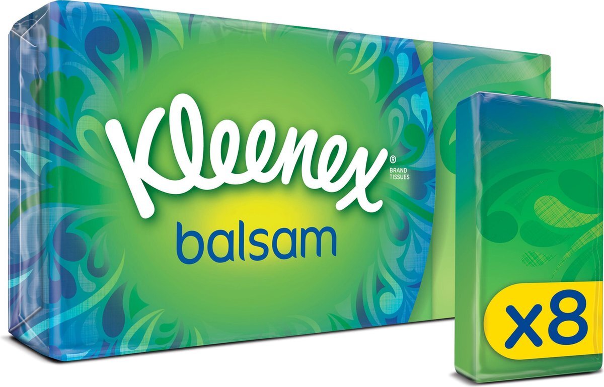 Kleenex Balsam zakdoekjes - 8 stuks x 10