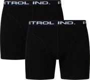 Petrol Industries Boxershort Homme - Coton Stretch - Essentials Collection - Ceinture Élastique - Sous-vêtement - Noir - Taille S