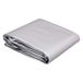 Amazon Basics Afdekzeil, multifunctioneel, polyester, waterdichte hoes, 1 stuk, 3,6 x 6 m, 0,4 mm dik, zilverkleurig/zwart